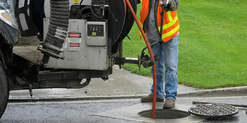 sewage clean up professionals using industrial equipment to remove contaminated wastewater in Arlington, TX